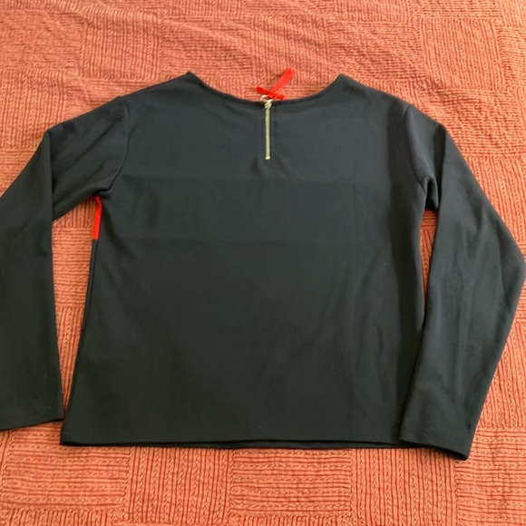 NAF NAF Women's Navy blue and Red Jersey Top - Picture 9 of 13